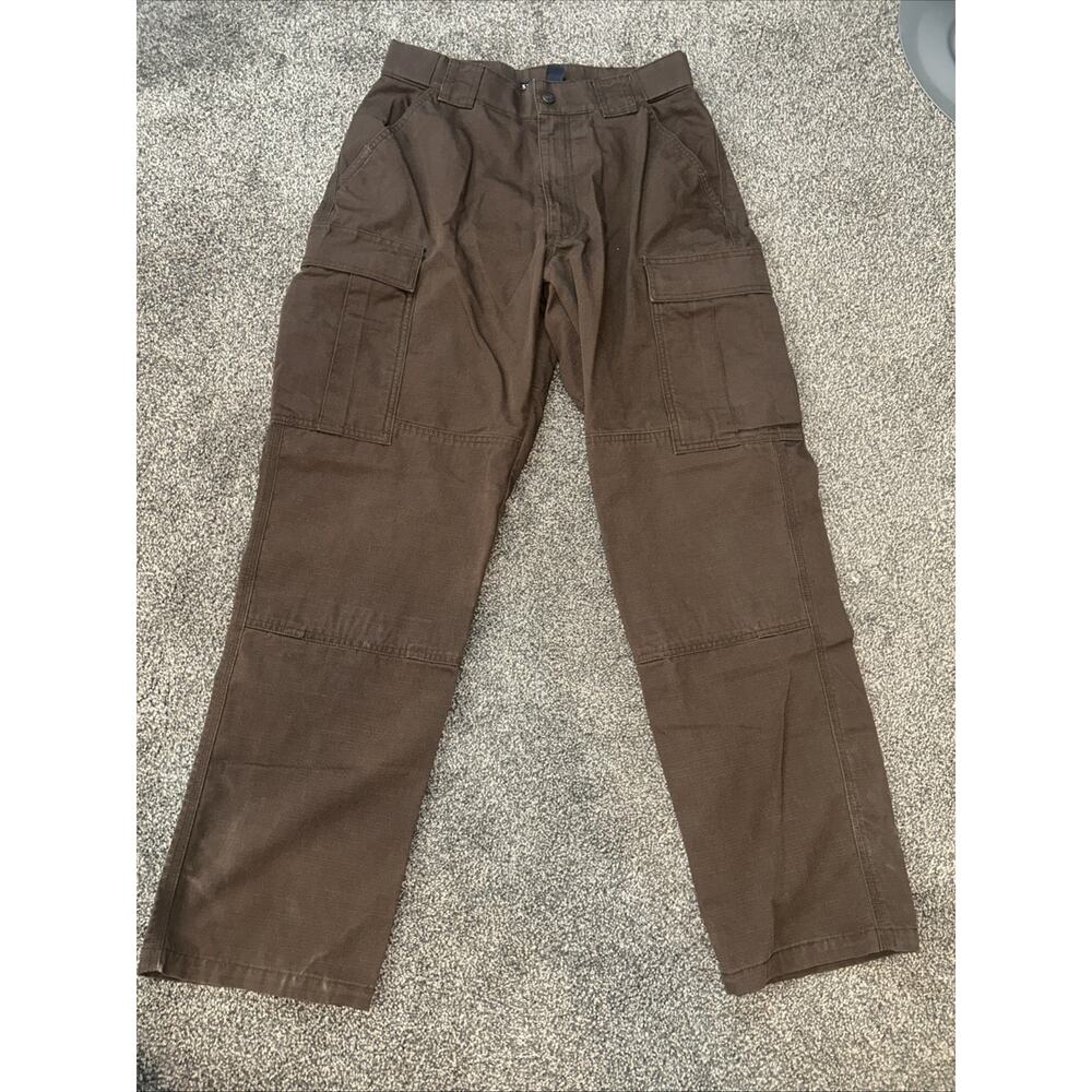 511 Tactical Pants Mens 31.5-35x30 Brown TDU Ripstop Adjustable Canvas 74003